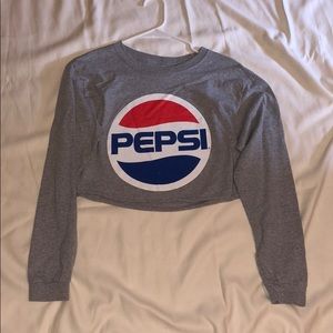 Pepsi cropped long sleeve